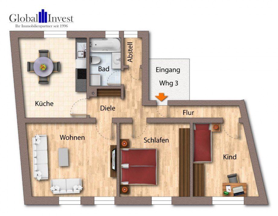 Wohnung 3 Mehrfamilienhaus �stringen
