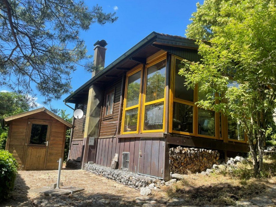 Gartenansicht Ferienhaus Bretzfeld / Geddelsbach