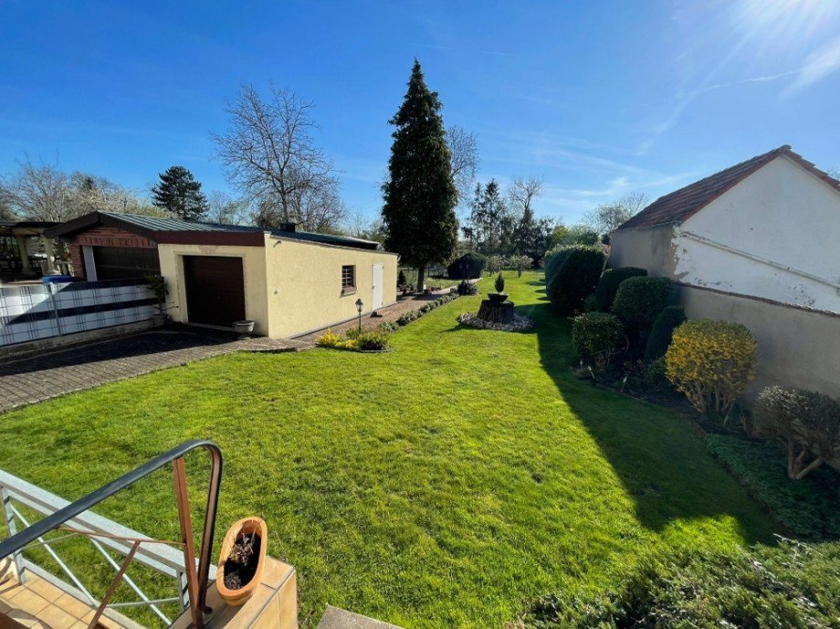 Blick von der Terrasse Einfamilienhaus Kronau