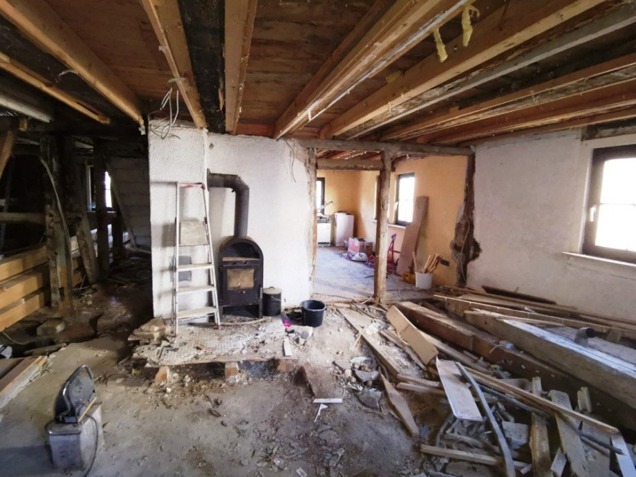 Wohnzimmer Einfamilienhaus Seckach / Zimmern