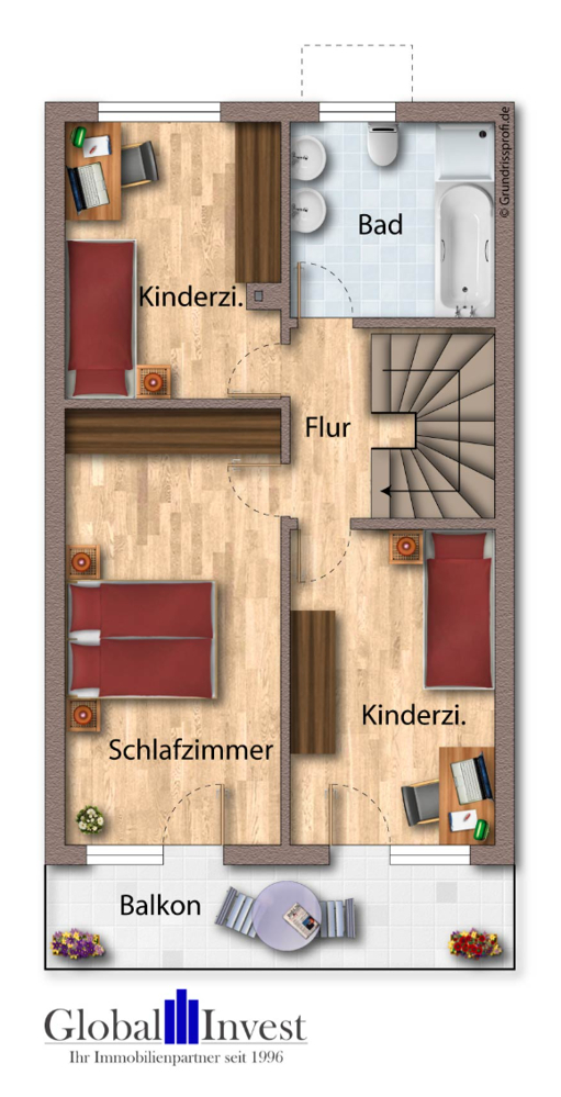 Obergeschoss Reihenendhaus Sinsheim