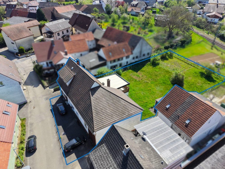 Luftbild Einfamilienhaus Sinsheim / Steinsfurt