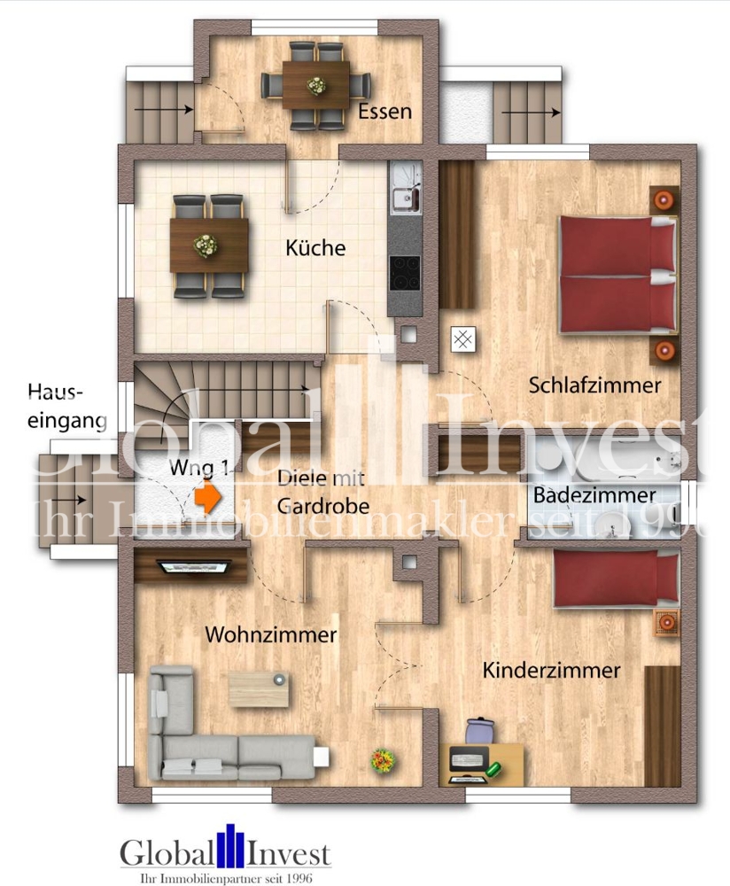 Erdgeschoss Zweifamilienhaus Stutensee / Friedrichstal