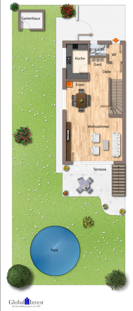 Erdgeschoss Reihenendhaus Sinsheim