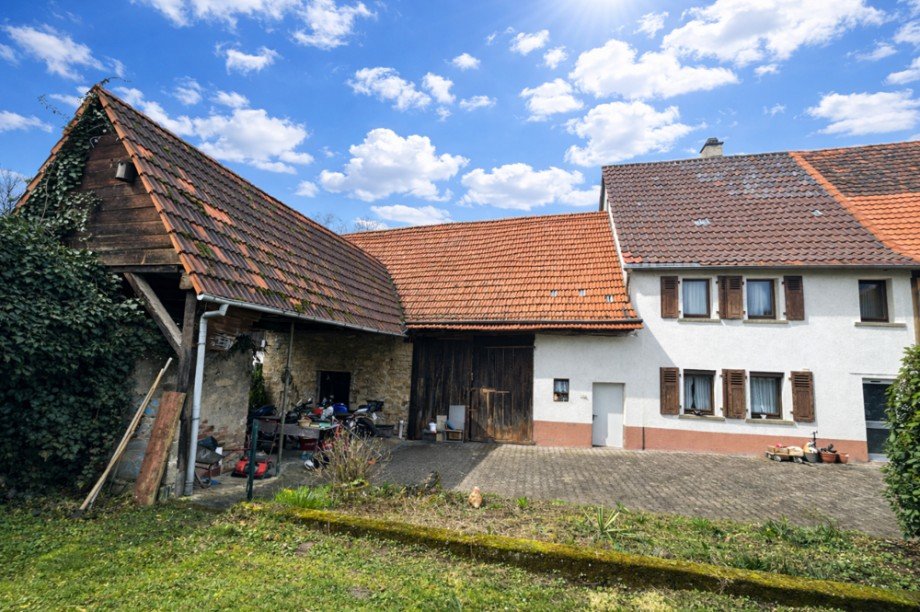 Seitenansicht Doppelhaush�lfte M�hlhausen