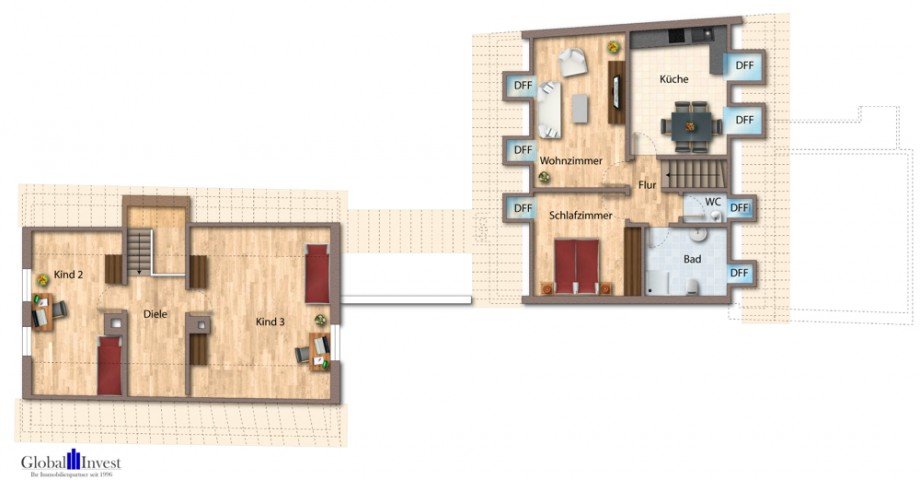 Dachgeschoss Mehrfamilienhaus Reichartshausen