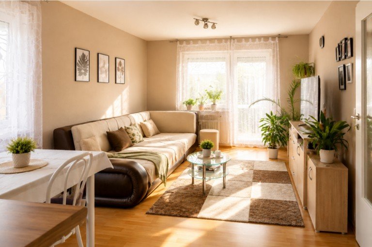 Wohnzimmer Oberderdingen Erdgeschosswohnung GLOBAL INVEST SINSHEIM | 3-Zimmer-Wohnung mit S�dbalkon, Garage und Einbauk�che in Oberderdingen