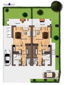 Grundriss Erdgeschoss.png GLOBAL INVEST SINSHEIM | Gro�e, moderne Neubau-Doppelhaush�lfte KfW 55 Effizienzhaus in Zeutern