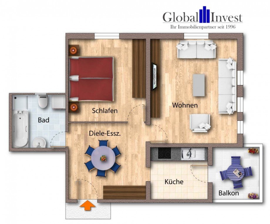 Grundriss Etagenwohnung Pfaffenhofen