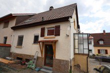 R�ckansicht GLOBAL INVEST SINSHEIM | Sch�ne Doppelhaush�lfte in ruhiger Lage in Angelbachtal