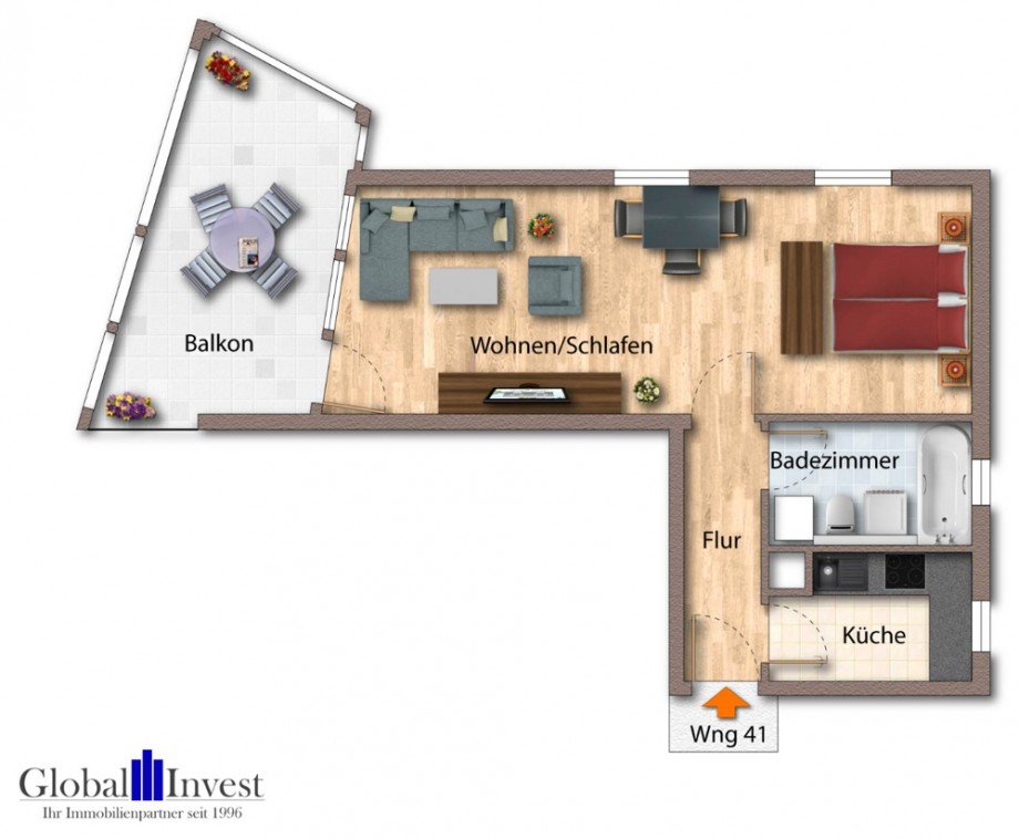 Grundriss Etagenwohnung Sinsheim