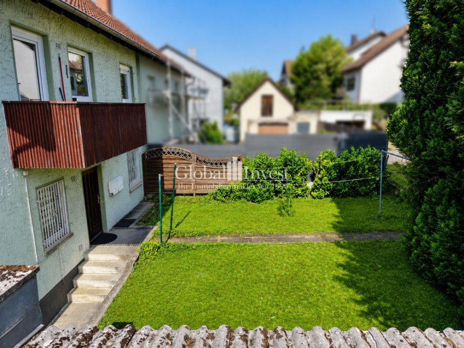 Garten Doppelhaush�lfte Sinsheim
