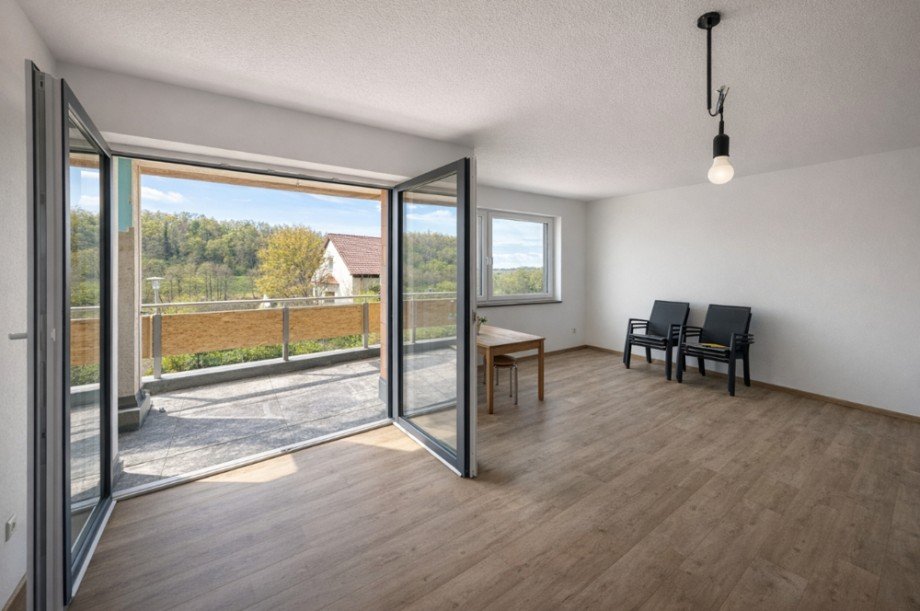 Wohnzimmer Etagenwohnung Neckarbischofsheim