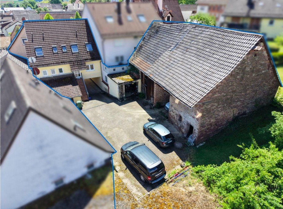 R�ckansicht Mehrfamilienhaus Reichartshausen