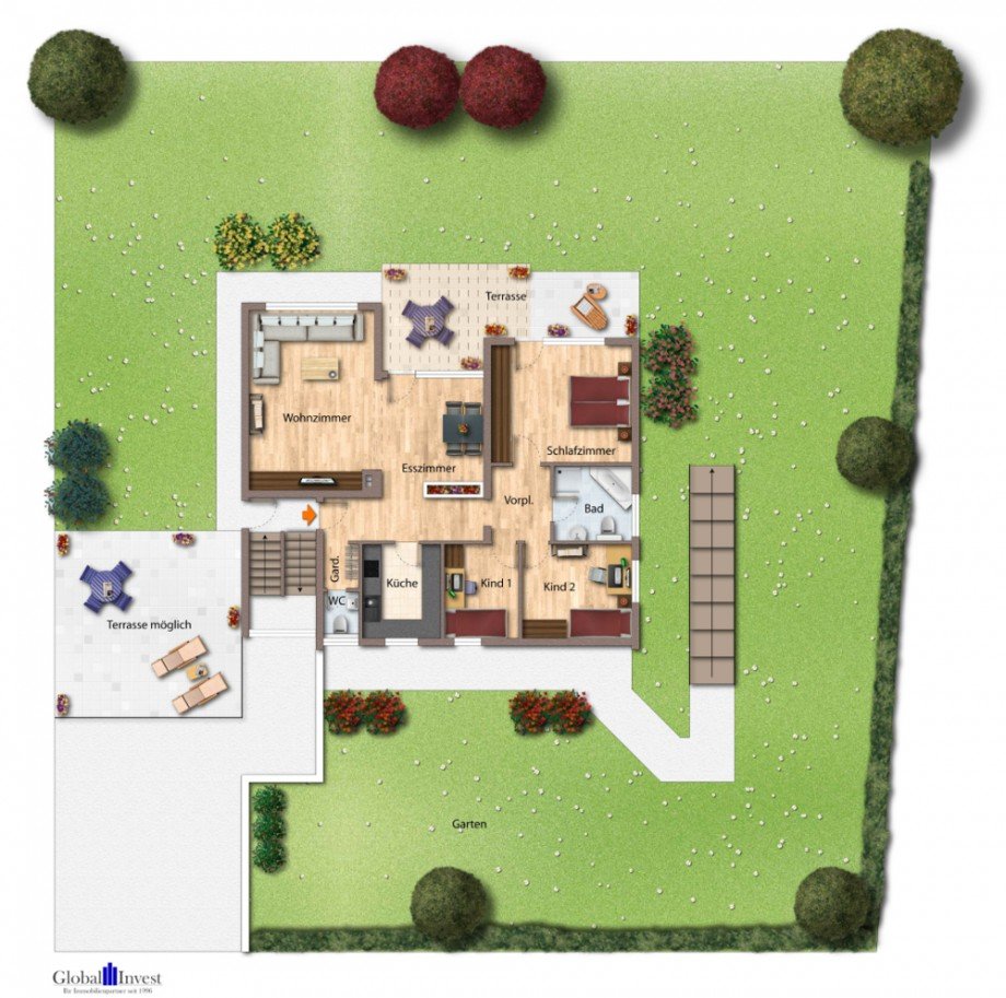 Erdgeschoss Einfamilienhaus Bad Rappenau / Grombach