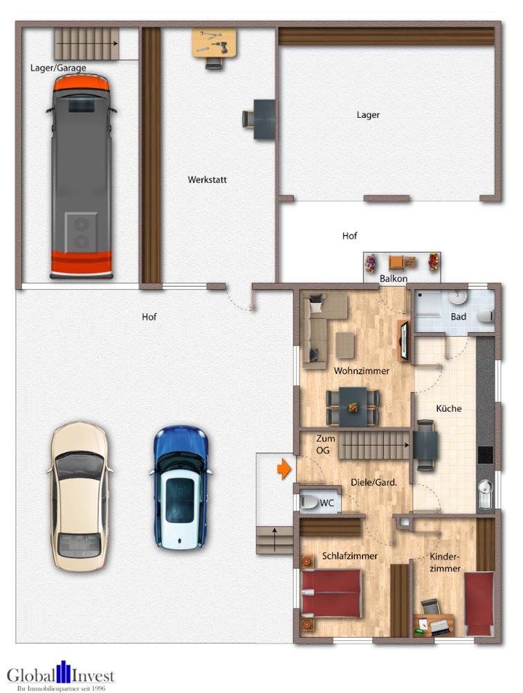 Lageplan Einfamilienhaus Lobbach / Waldwimmersbach