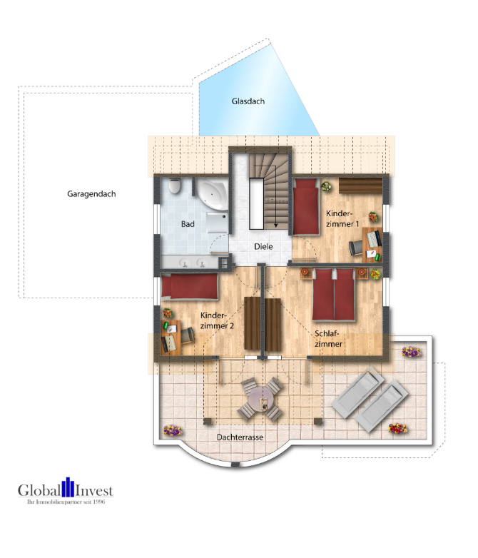 Dachgeschoss Einfamilienhaus Flein