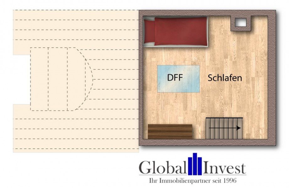 Grundriss 2. DG Maisonettewohnung Eppelheim