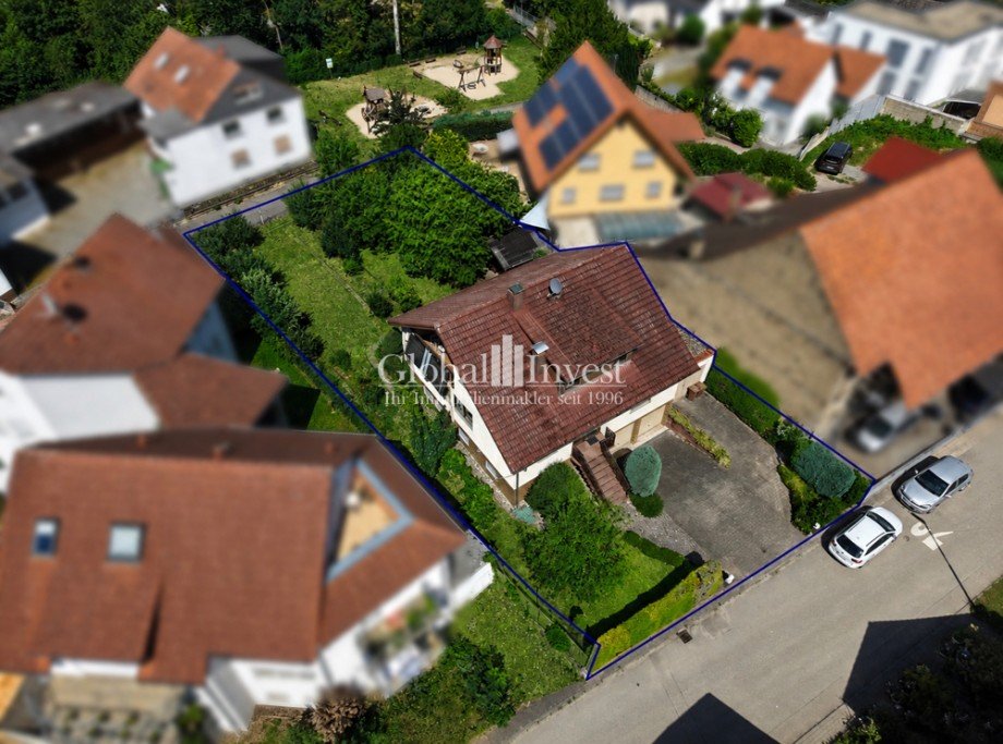 Luftaufnahme Einfamilienhaus Sinsheim / Steinsfurt