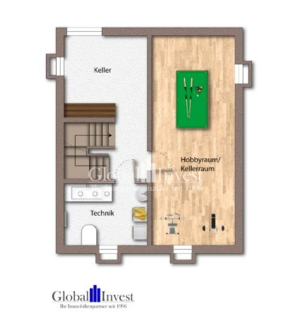 Grundriss UG Einfamilienhaus Sinsheim / Adersbach