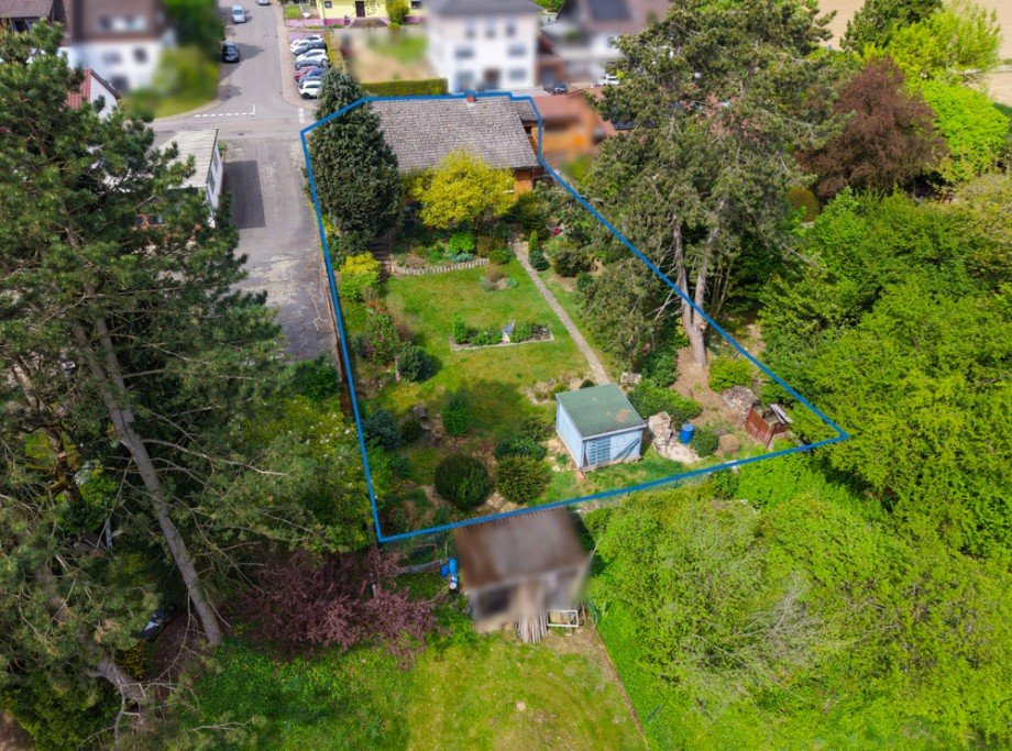 Luftbild R�ckansicht Einfamilienhaus Reichartshausen