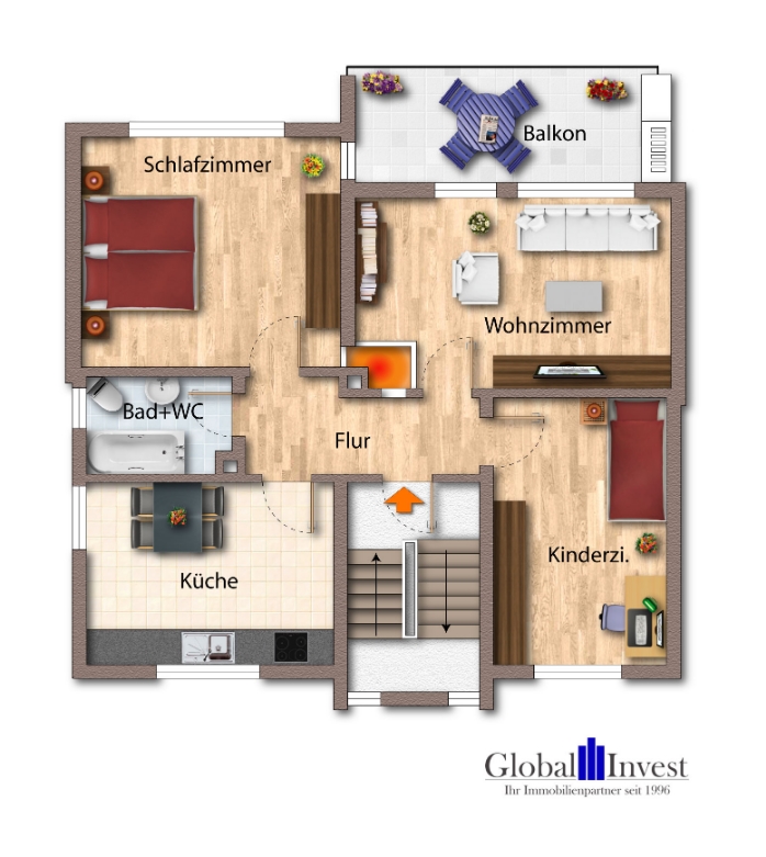 Obergeschoss Einfamilienhaus Mosbach