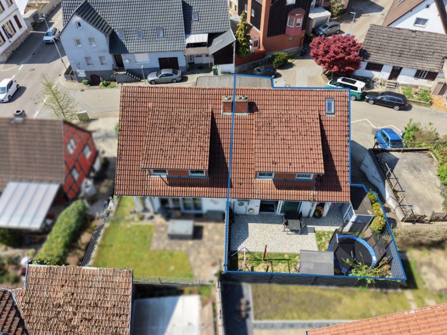 Gartenansicht Doppelhaush�lfte Sinsheim / D�hren