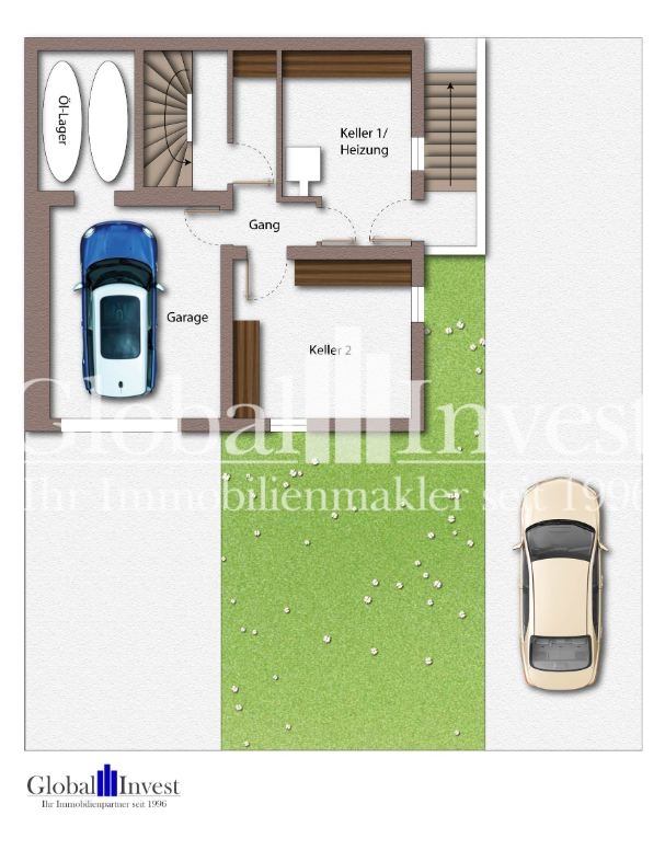 Untergeschoss Doppelhaush�lfte Sinsheim