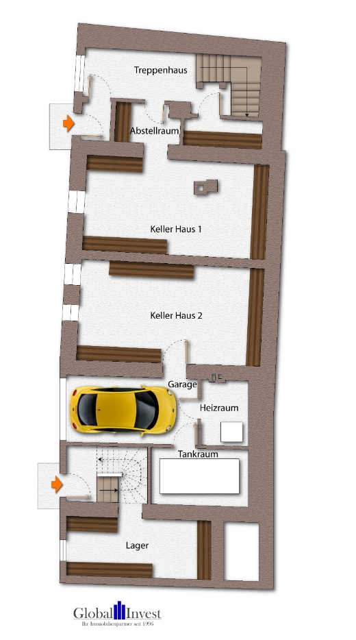 Grundriss UG Einfamilienhaus Waibstadt / Daisbach