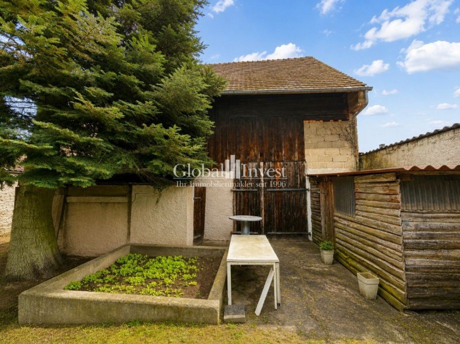 R�ckansicht Scheune Zweifamilienhaus Stutensee / Friedrichstal