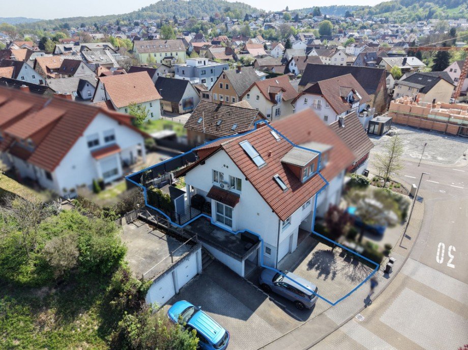 Luftbild Doppelhaush�lfte Sinsheim / D�hren