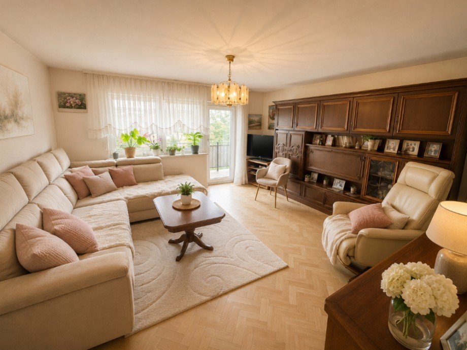 Wohnzimmer EG Einfamilienhaus Aglasterhausen / Michelbach