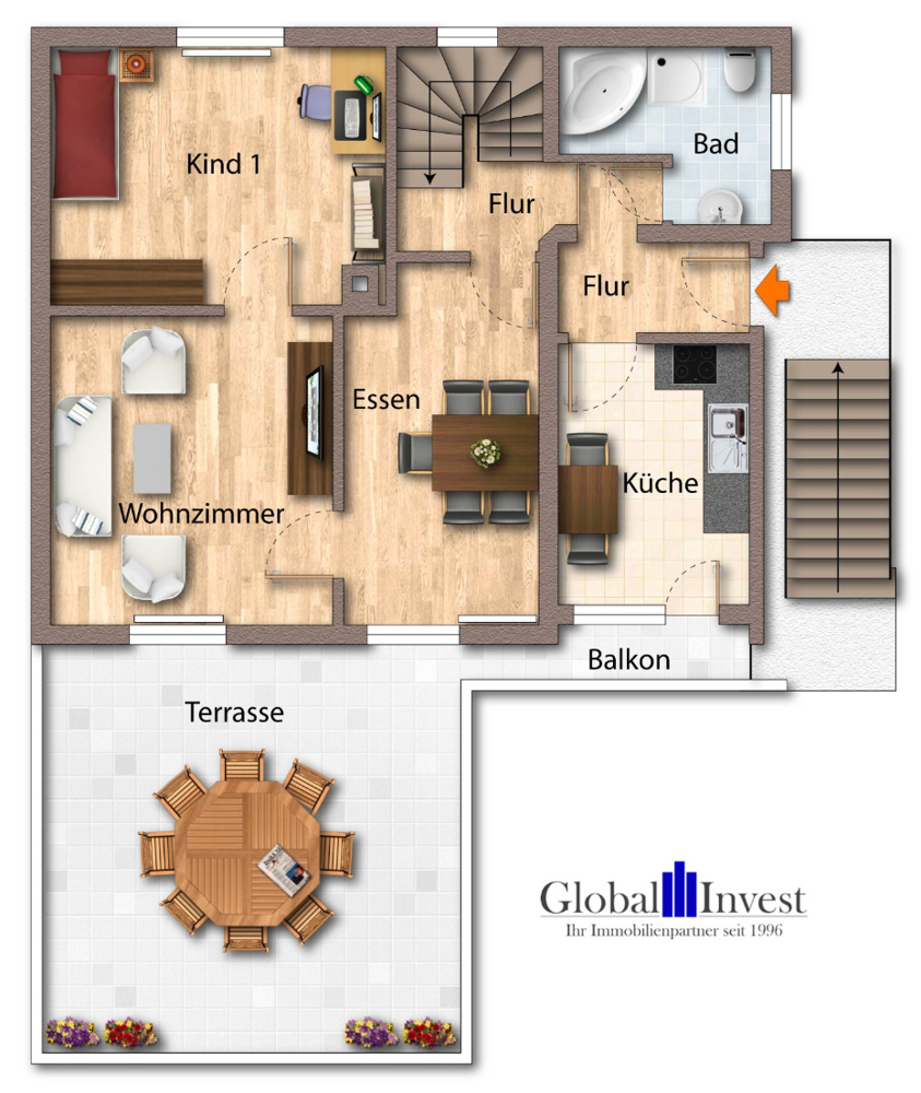 Erdgeschoss Einfamilienhaus Elztal / Rittersbach