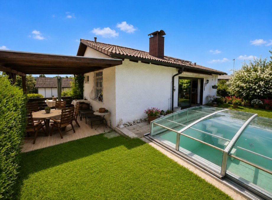 R�ckansicht Einfamilienhaus Sinsheim / Eschelbach