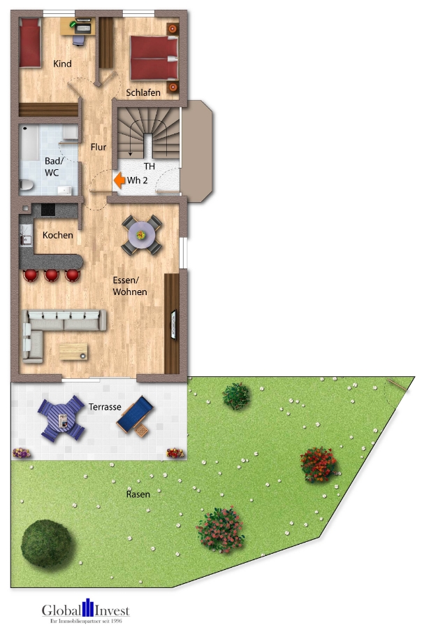Grundriss Erdgeschosswohnung Sinsheim