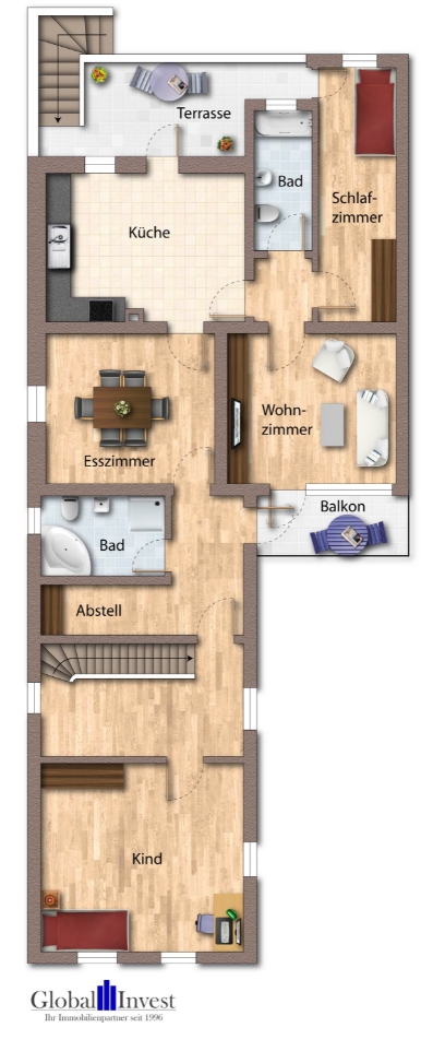 Grundriss Obergeschoss Einfamilienhaus Hassloch