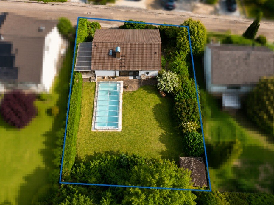 R�ckansicht Einfamilienhaus Sinsheim / Eschelbach