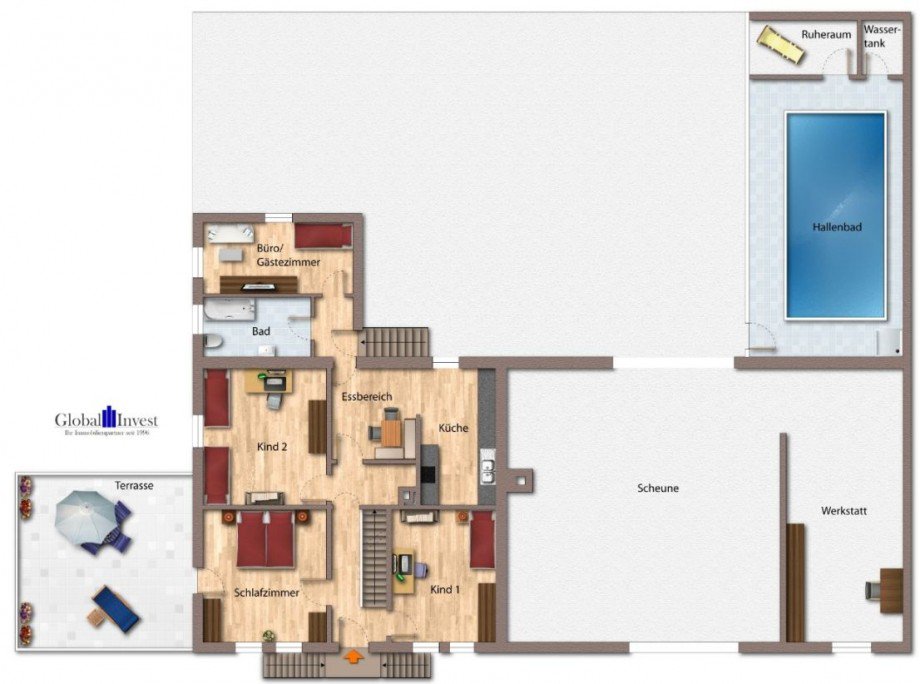 Grundriss Erdgeschoss.png Einfamilienhaus Billigheim-Waldm�hlbach