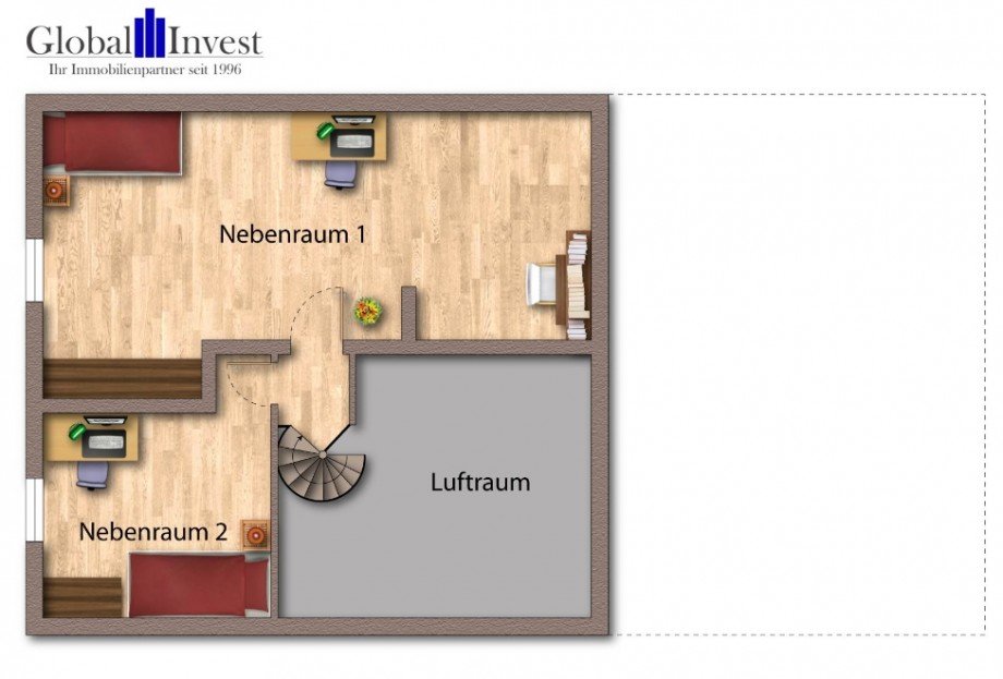 Grundriss Wng 2 OG Einfamilienhaus Sinsheim / D�hren
