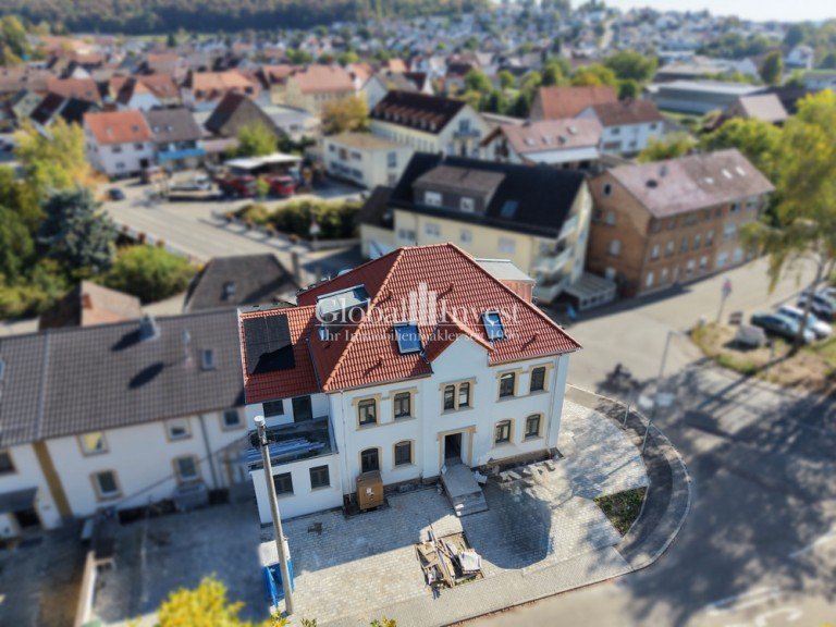 Haus Vogelsicht Sinsheim / Hoffenheim Etagenwohnung GLOBAL INVEST IMMOBILIEN SINSHEIM | Ideal f�r Firmen, soziale Tr�ger und Gro�anmieter - saniertes MFH auf Neubauniveau mit 2- und 3-ZKB