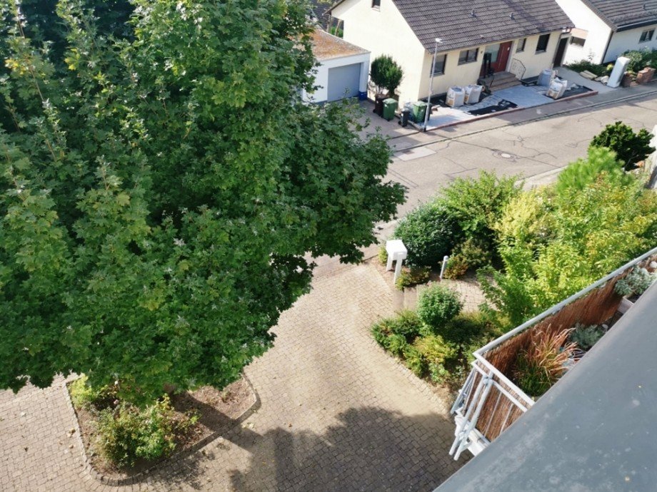 Blick vom Balkon Dachgeschosswohnung Neckargem�nd