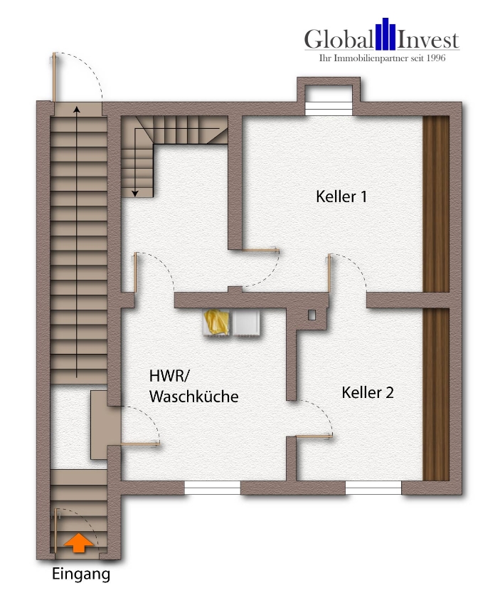 Untergeschoss Doppelhaush�lfte Elztal / Dallau
