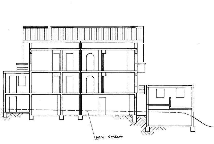 Gauangelloch Schnitt.png Mehrfamilienhaus Leimen