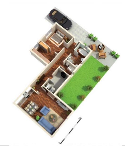 Grundriss Souterrainwohnung Sinsheim / Rohrbach