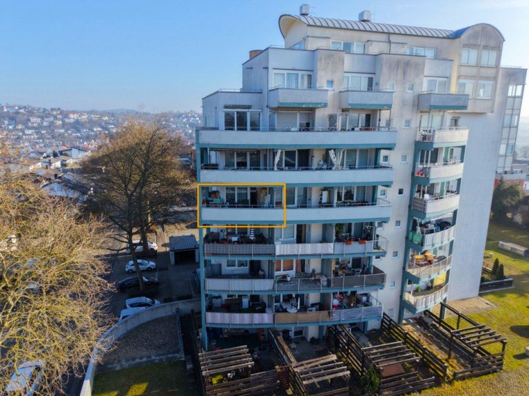 Ansicht Sinsheim Etagenwohnung GLOBAL INVEST SINSHEIM | Vermietete 1,5-Zimmer-Wohnung mit toller Fernsicht in Sinsheim-Ost