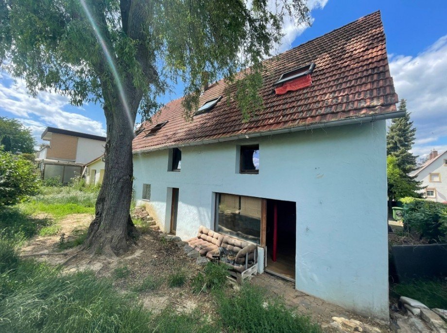 Hausansicht R�ckseite Einfamilienhaus Sinsheim / D�hren
