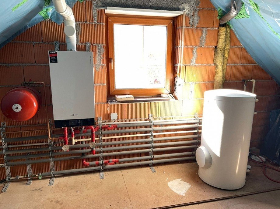 Gaszentralheizung Doppelhaush�lfte Neckarbischofsheim