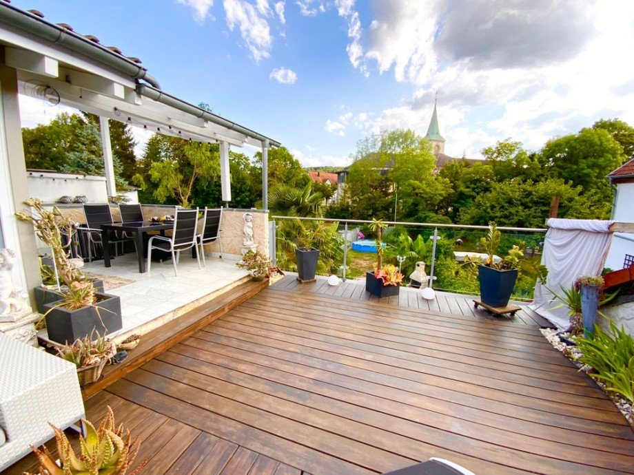 Terrasse Doppelhaush�lfte Dielheim