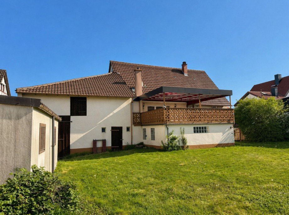 R�ckansicht Einfamilienhaus Sinsheim / Steinsfurt