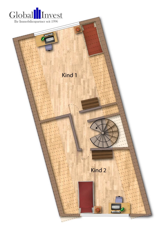 Wohnung 5 Dachgeschoss Mehrfamilienhaus �stringen